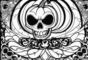 Anglais
dessine-moi un tatouage noir et blanc d'une citrouille avec une tête de mort qui fait peur
draw me a black and white tattoo of a pumpkin with a scary skull tattoo idea