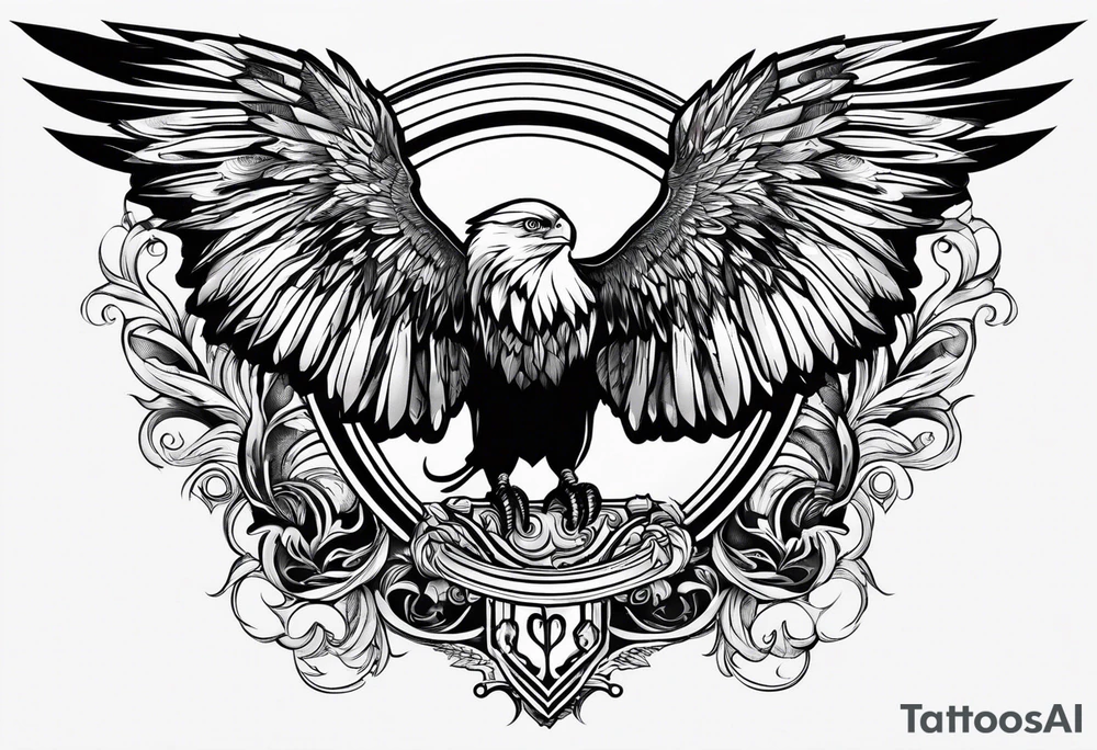 name Karlie Lindsay Dorleen Subero in phoenix wings tattoo idea