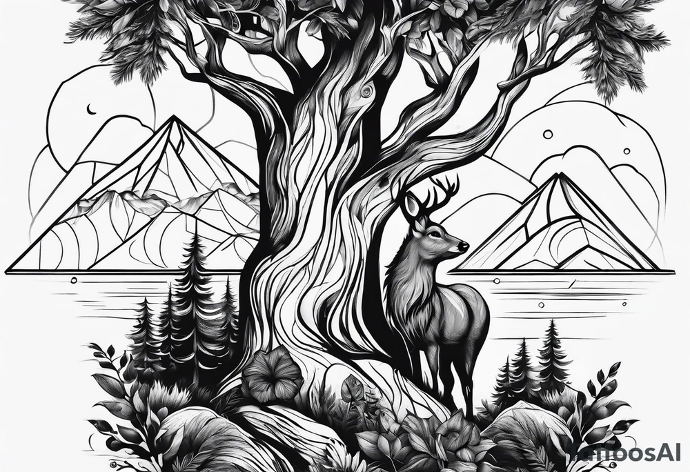 forest tattoo idea
