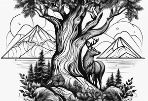 forest tattoo idea