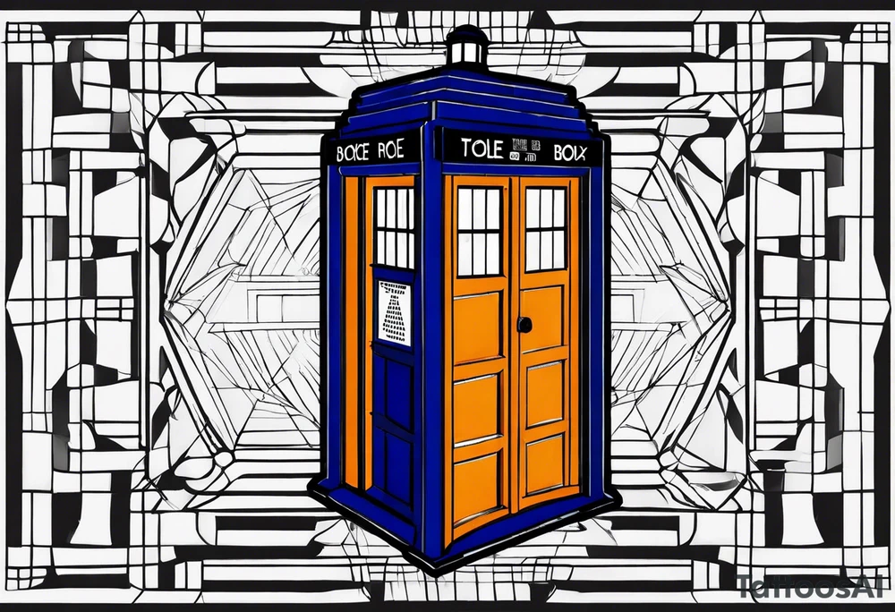 Tardis. Nothing around it. tattoo idea
