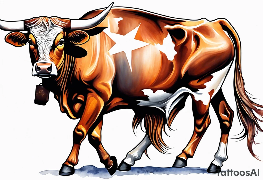 Texas longhorns and A&M aggies tattoo idea