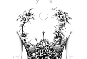 Extra large 
Female full back tattoo garden of eden tattoo idea