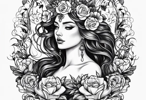 Persephone as dominatrix tattoo idea