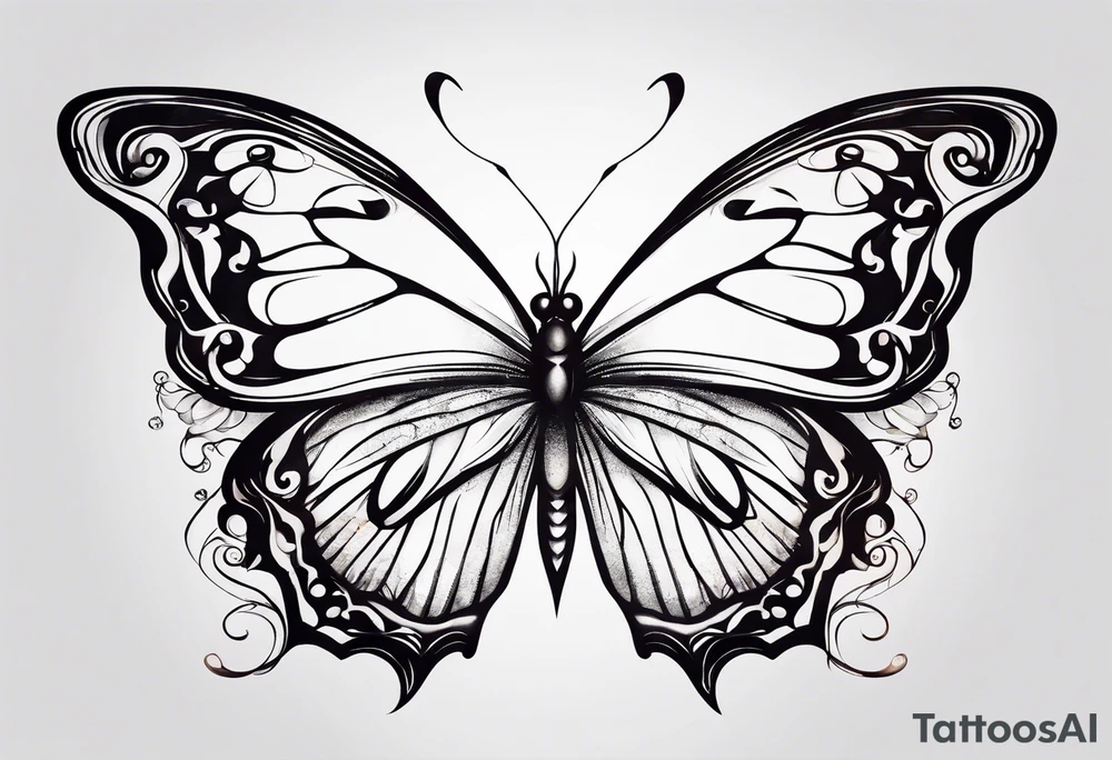 butterfly tattoo idea