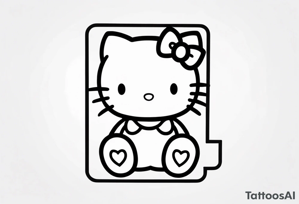 hello kitty tattoo idea