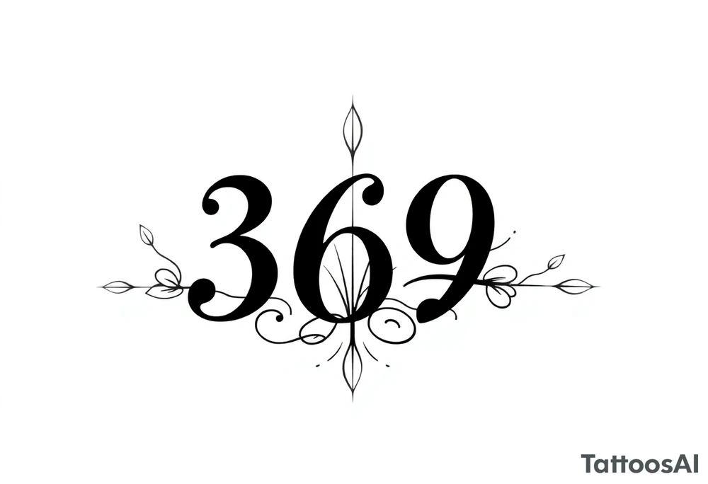 369 tattoo idea