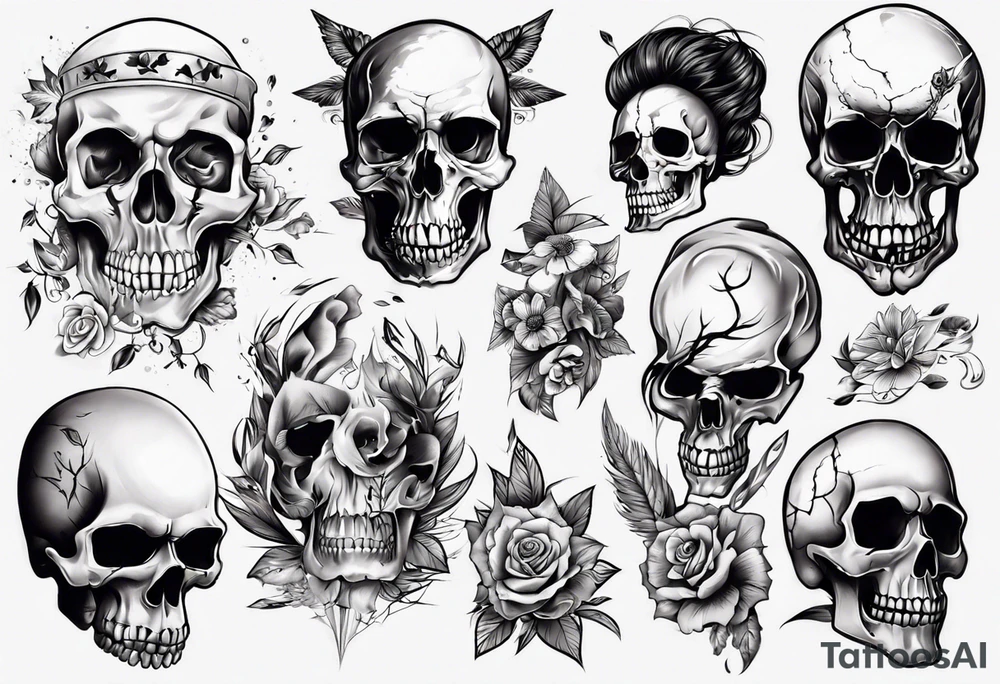 random, anything except skull tattoo idea