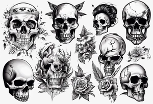 random, anything except skull tattoo idea