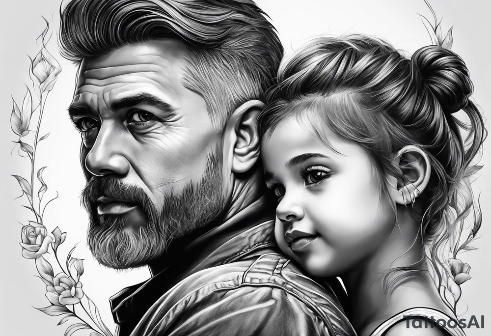 Father Daughter tattoo idea