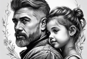 Father Daughter tattoo idea