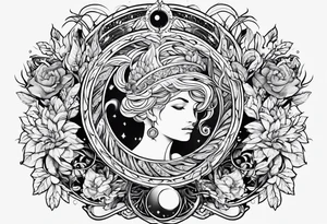 Virgo,  mercury  earth element tattoo idea