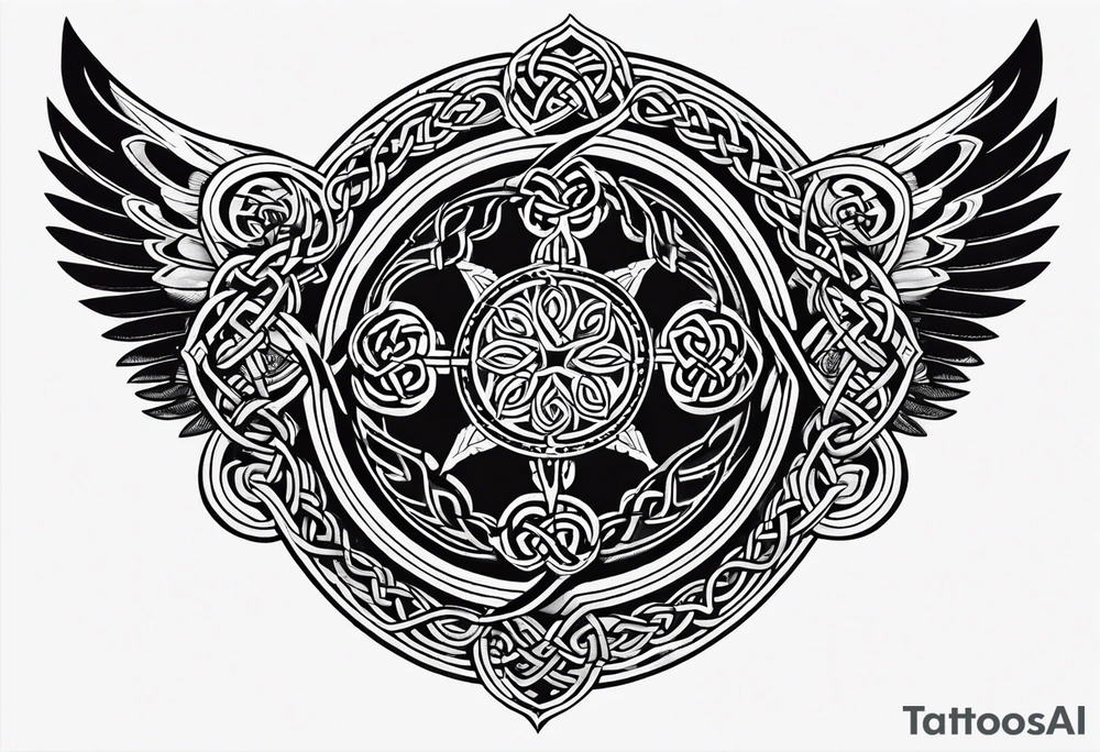 celtic circle tattoo idea