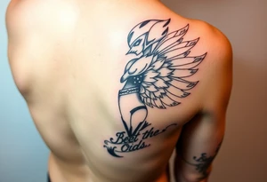 Female leg sleeve theme beat the odds tattoo idea