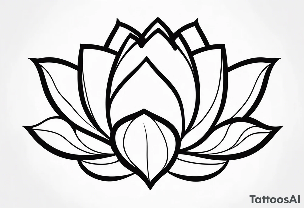 A lotus flower tattoo idea
