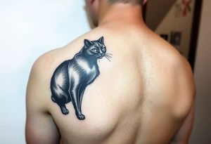 Black Cat tattoo idea