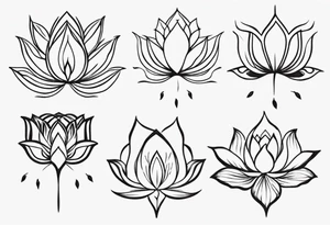 Breathe Unalome Lotus tattoo idea