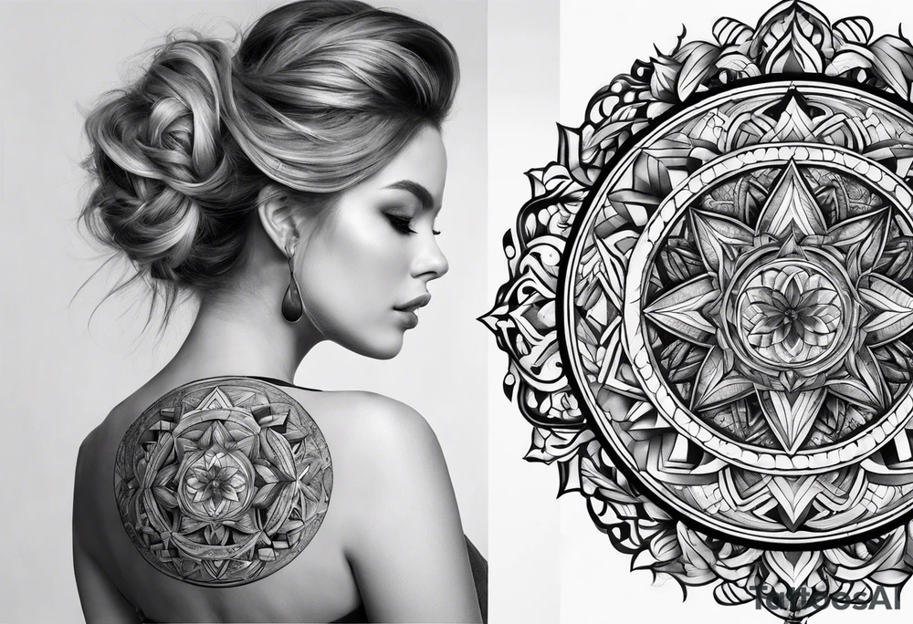 round tattoo tattoo idea