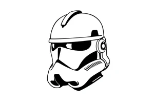 Star Wars clone trooper just a helmet with markings tattoo idea
