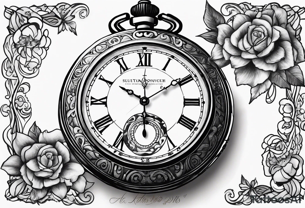 Pocketwatch tattoo idea