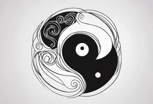 Yin and Yang tattoo idea