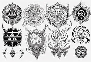 Viking symbolism tattoo idea