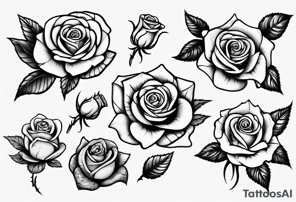 Rose tattoo idea