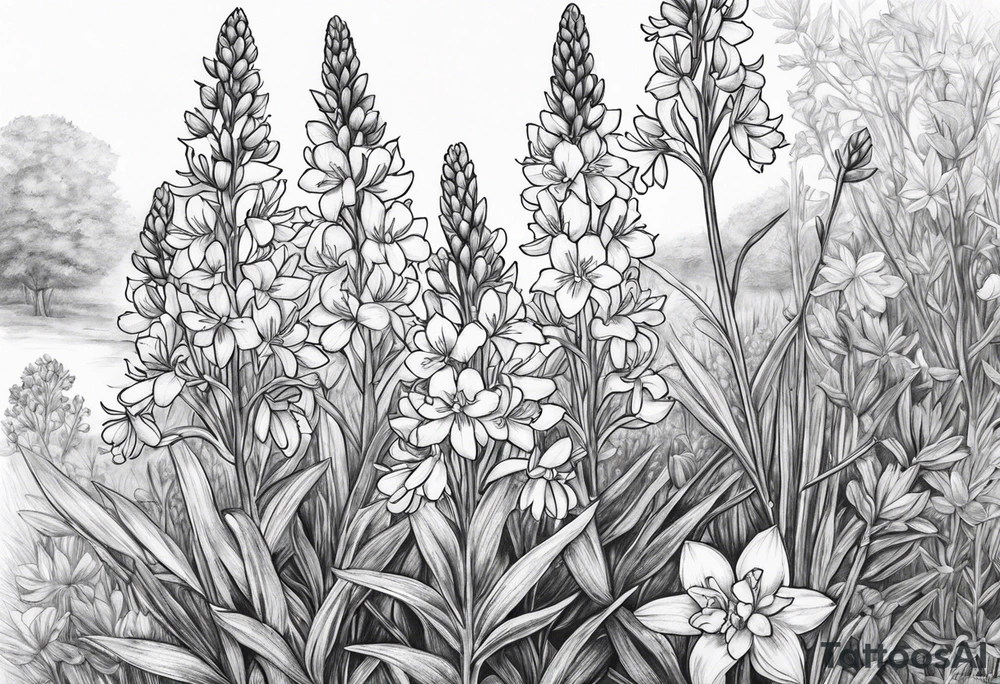Bluebonnets tattoo idea