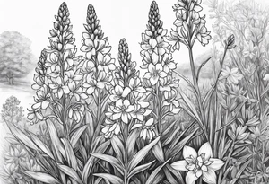 Bluebonnets tattoo idea