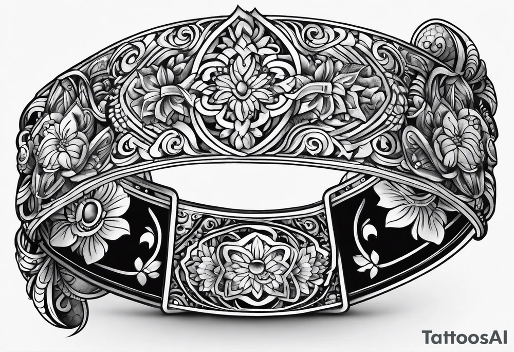 Hand band on forearm tattoo idea