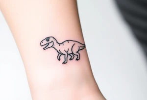 a baby dinosaur tattoo idea