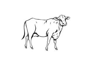 cow tattoo idea