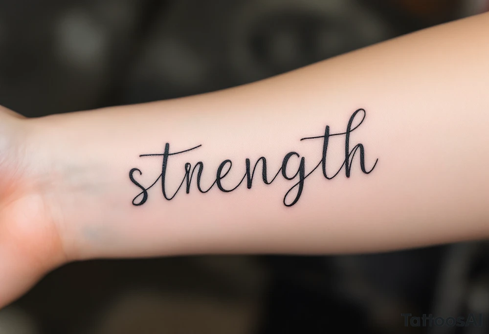 STRENGTH tattoo idea