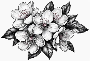 cherry blossoms but It's a portrait, so the whole thing comes out. tattoo idea