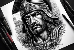 Roman soldier tattoo idea