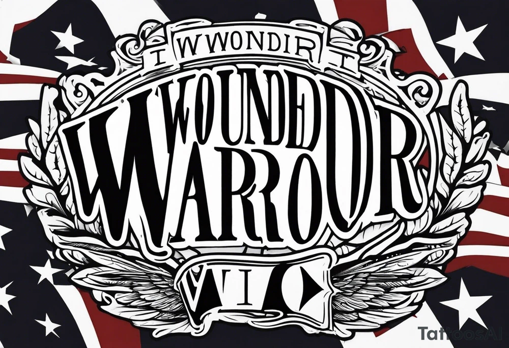Wounded warrior tattoo idea