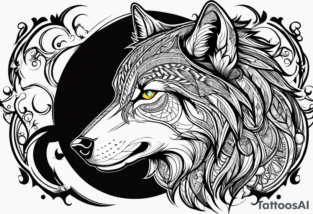 Lobo wolf for a male tattoo tattoo idea