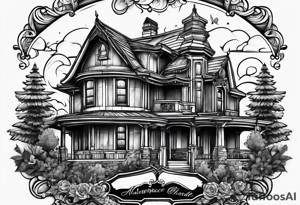 house tattoo idea