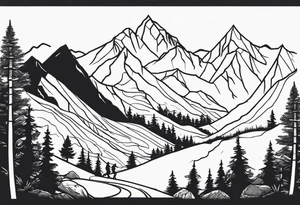Hiking tattoo idea
