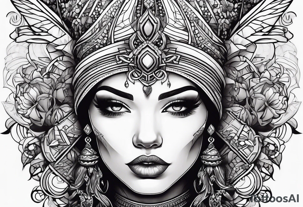 QUEEN OF SPADERS tattoo idea