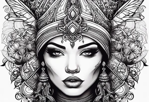 QUEEN OF SPADERS tattoo idea