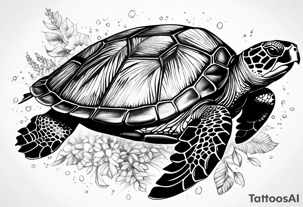 sea turtle tattoo idea