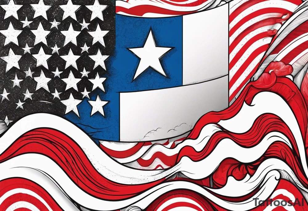 Puerto Rican flag tattoo idea