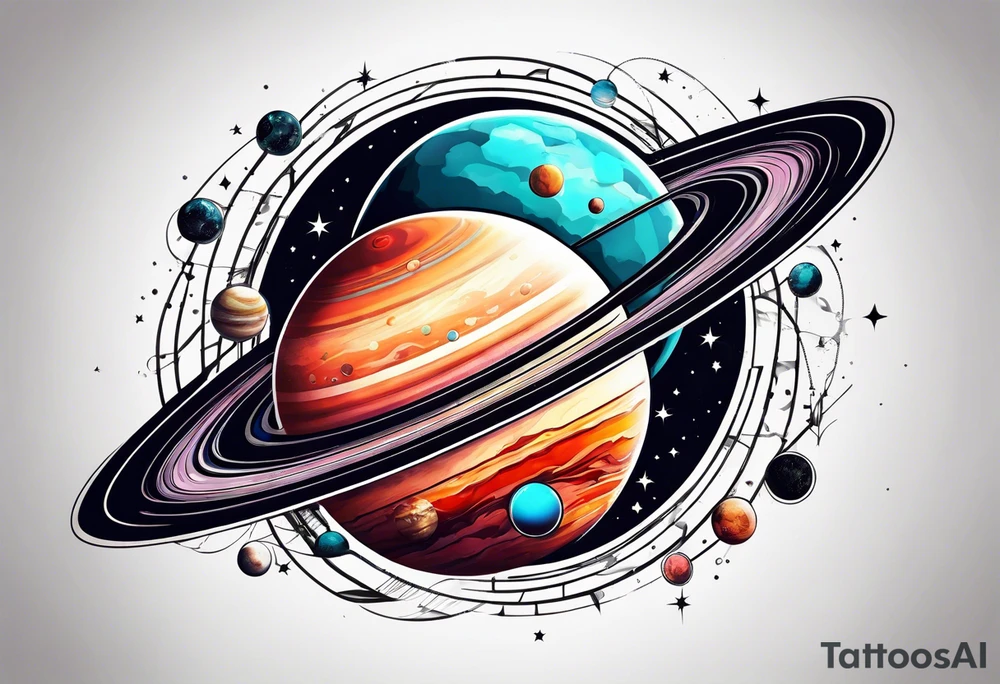 Planets tattoo idea