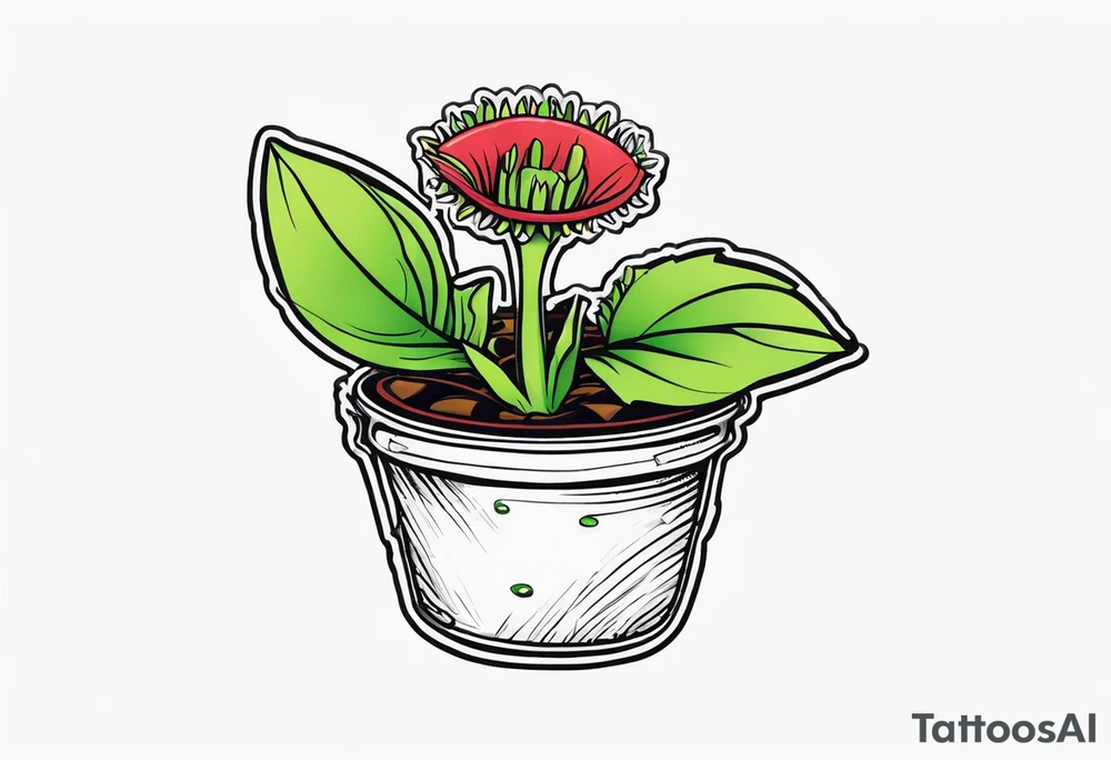 venus flytrap tattoo idea