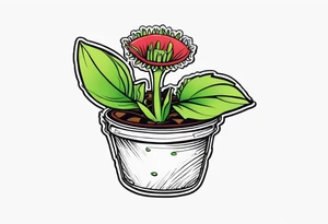 venus flytrap tattoo idea