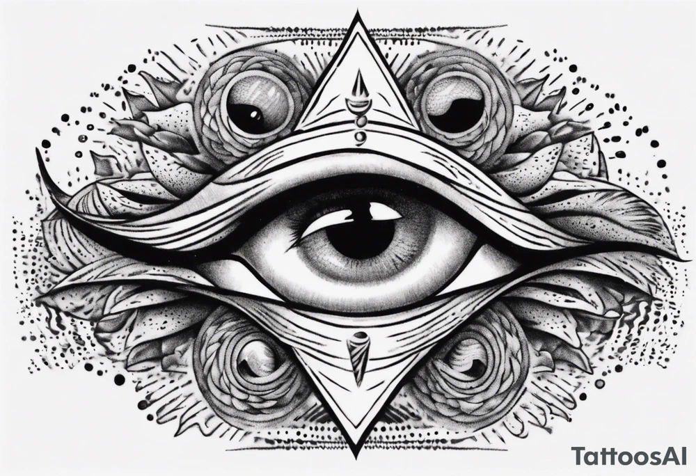 Third eye appearing inside eye tattoo idea