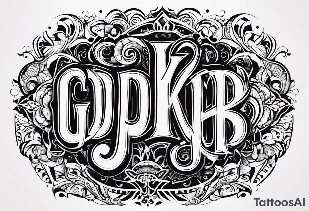 letters GDKP tattoo idea