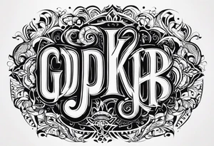 letters GDKP tattoo idea