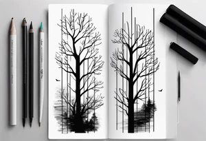 Byte tree for forearm tattoo idea